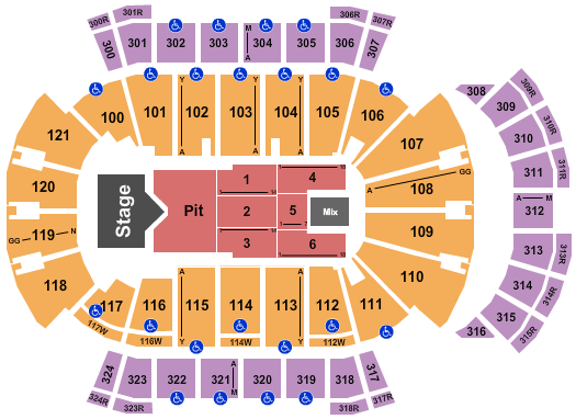 VyStar Veterans Memorial Arena Cody Johnson Seating Chart